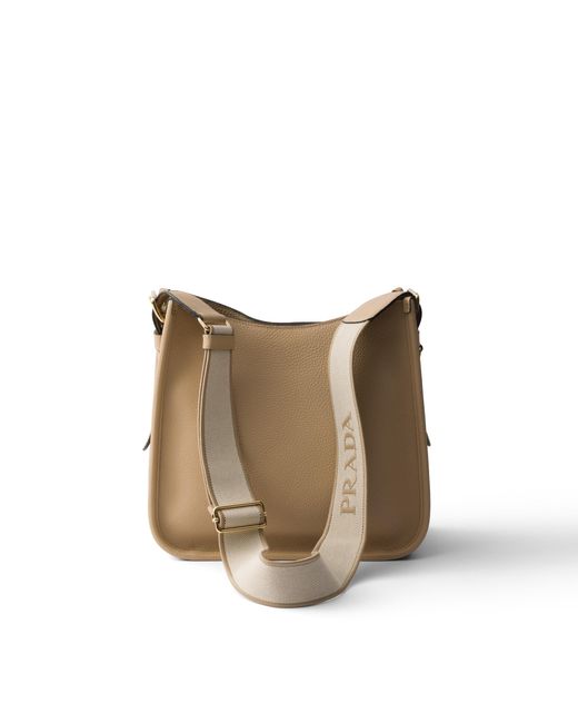 Prada Natural Medium Leather Bag