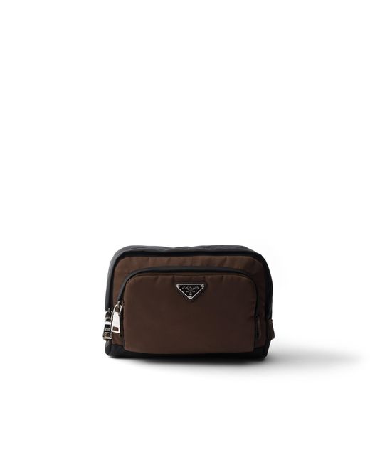 Prada White Re-Nylon Pouch for men