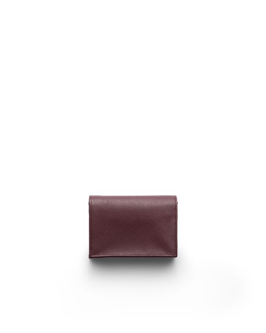 Prada Purple Small Saffiano Leather Wallet