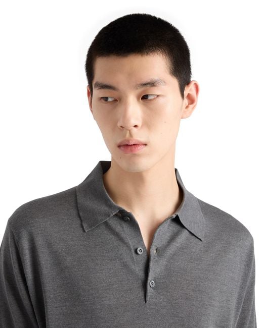 Polo di Prada in Gray da Uomo