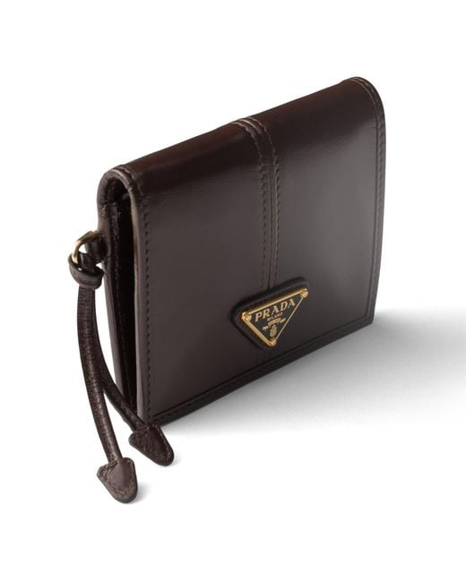 Prada Brown Small Leather Wallet
