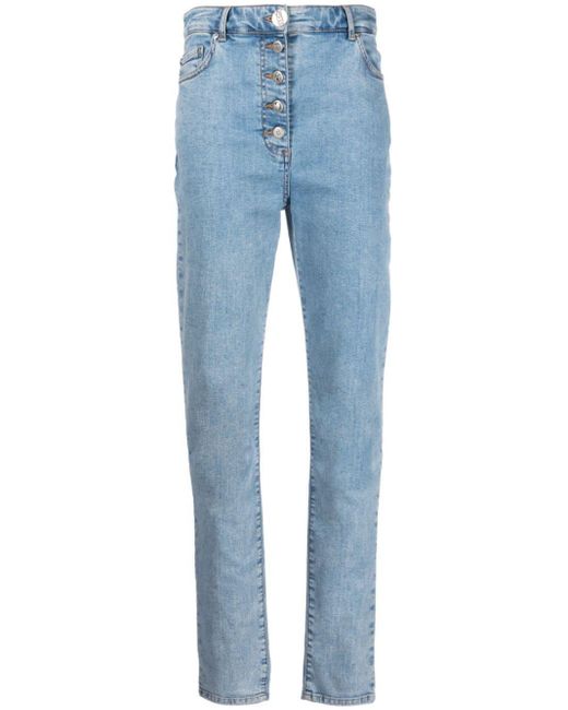 Jeans Donna Cotone di Moschino in Blue