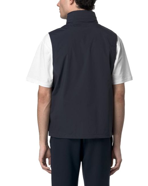 Gilet Valen Stretch Nylon Jersey di K-Way in Blue da Uomo
