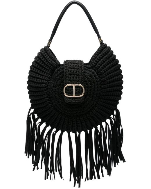 Borsa Mezzaluna di Twinset in Black