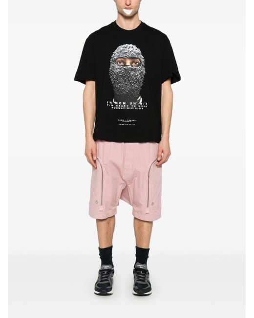 T-Shirt Nera Mask Limited Edition di Ih Nom Uh Nit in Black da Uomo