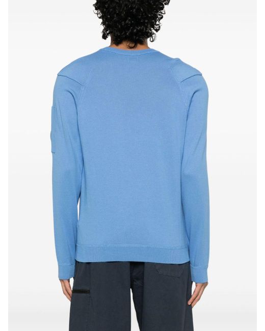 Maglia Logo Lens di C P Company in Blue da Uomo