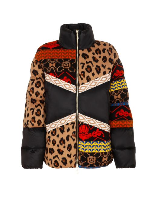 Giubbino Color-Block Con Pattern Nero di Akep in Black