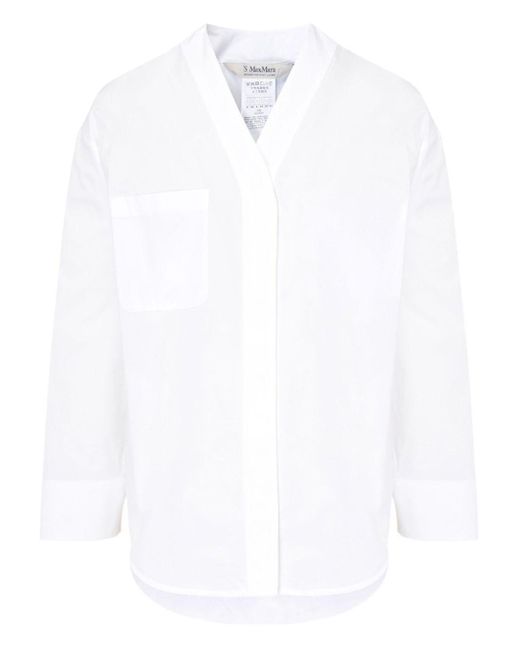 Camicia Yole A V di Max Mara in White