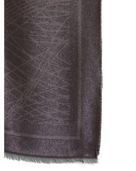 Scialle Con Stampa Geometrica di Elisabetta Franchi in Brown