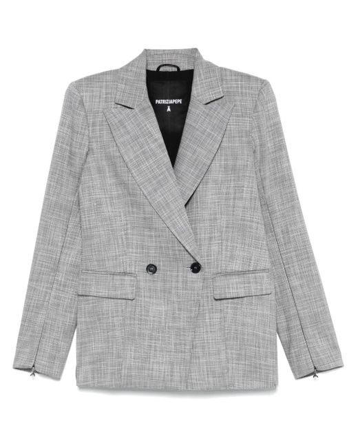 Giacca Doppio Petto "Essential" di Patrizia Pepe in Gray