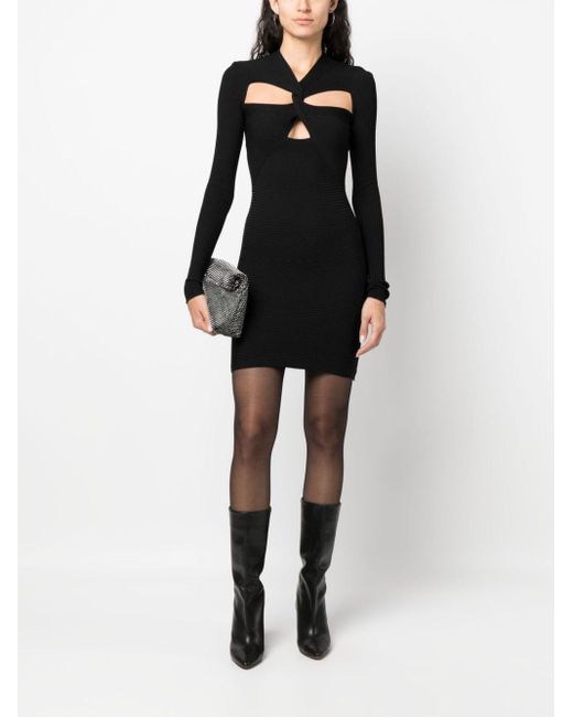 Abito A Coste Cut-Out di PHILOSOPHY DONNA in Black