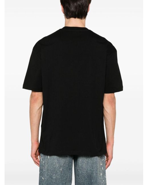 T-Shirt Nera Crown Mask di Ih Nom Uh Nit in Black da Uomo