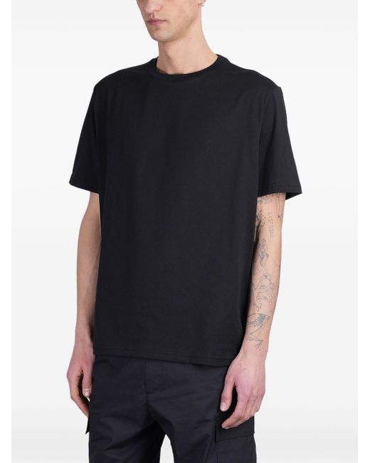 T-Shirt B240 Nera Oversize di Low Brand in Black da Uomo