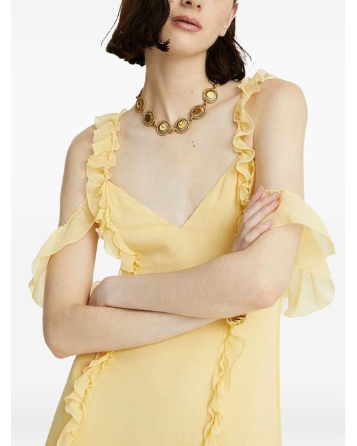 Abito Giallo di Celeste in Metallic