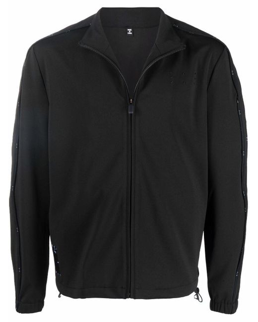 Felpa Nera Maniche Con Bande di McQ Alexander McQueen in Black da Uomo