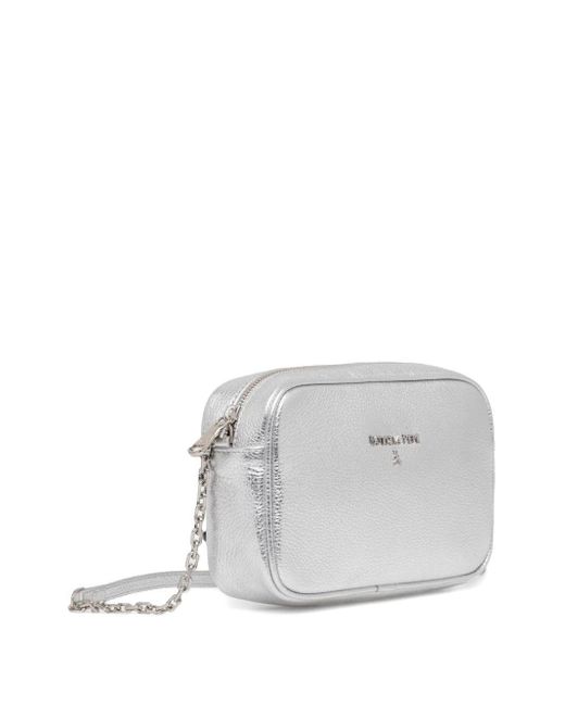 Borsa Tracolla Laminato di Patrizia Pepe in Gray