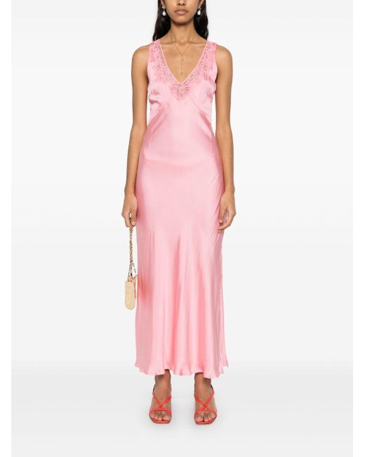 Abito Con Finish di Twinset in Pink