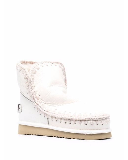 Stivale Eskimo 18 Logo Stass di Mou in White