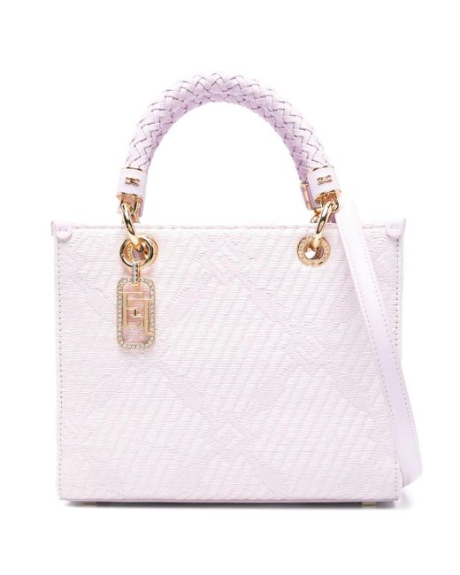 Borsa Tote Piccola di Elisabetta Franchi in Pink