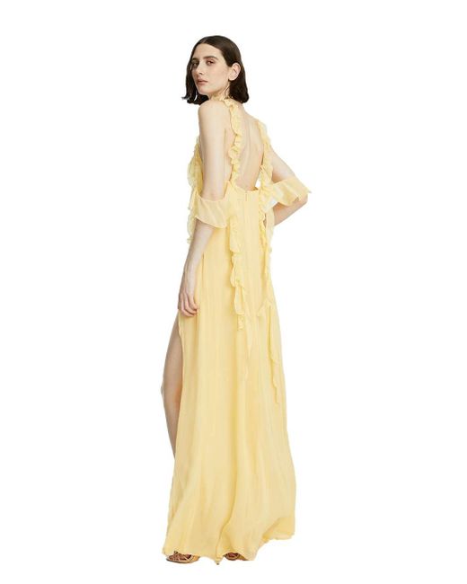 Abito Giallo di Celeste in Metallic
