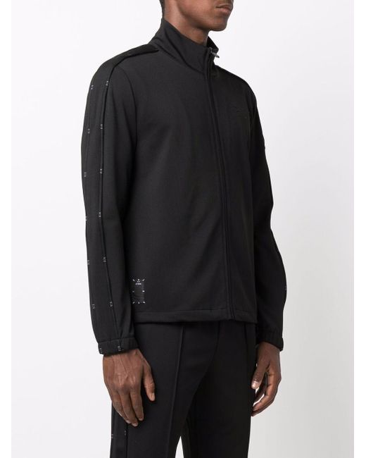 Felpa Nera Maniche Con Bande di McQ Alexander McQueen in Black da Uomo