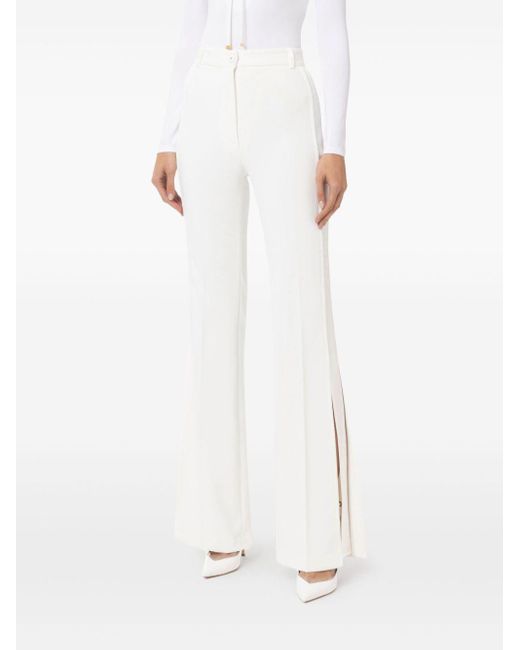 Pantaloni Smoking di Elisabetta Franchi in White