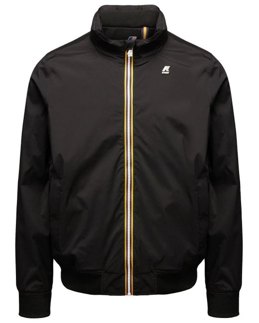 Giubbino Amury Stretch Nylon Jearsy di K-Way in Black da Uomo