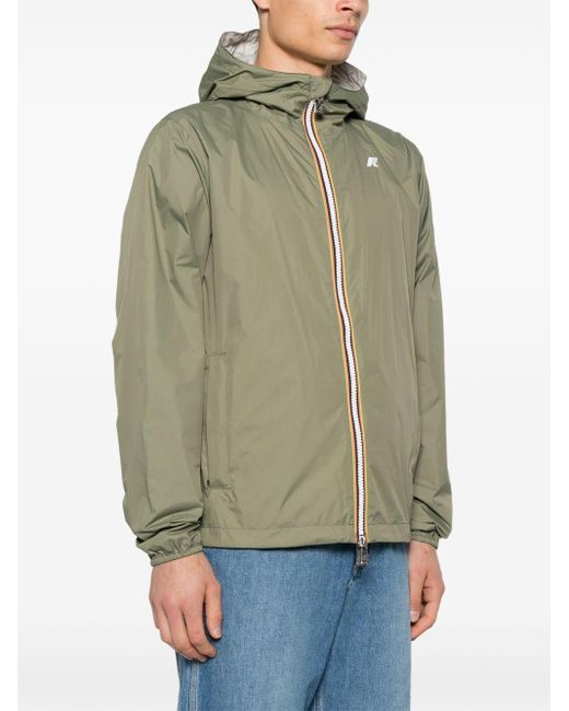 Giubbino Jake Plus.2 Double Verde di K-Way in Green da Uomo