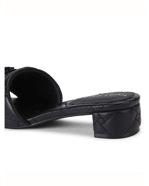 Ciabatta Nera Trapuntata di Kurt Geiger in Black