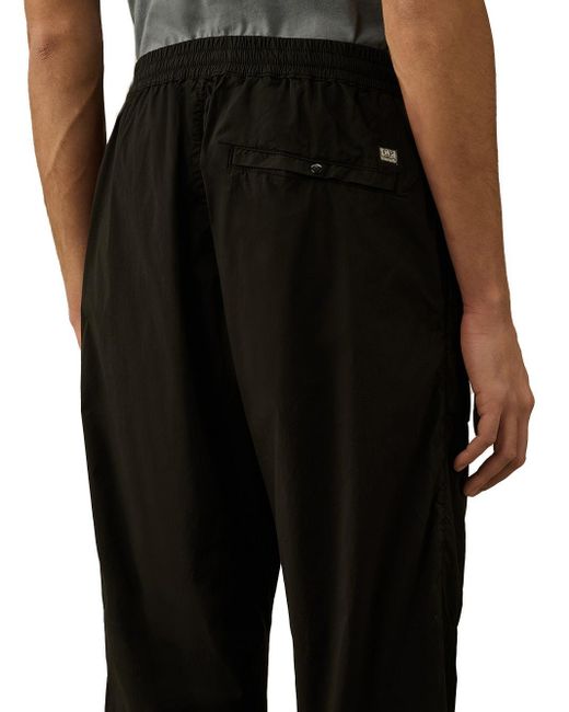 Pantalone 50 Fili Cargo di C P Company in Black da Uomo