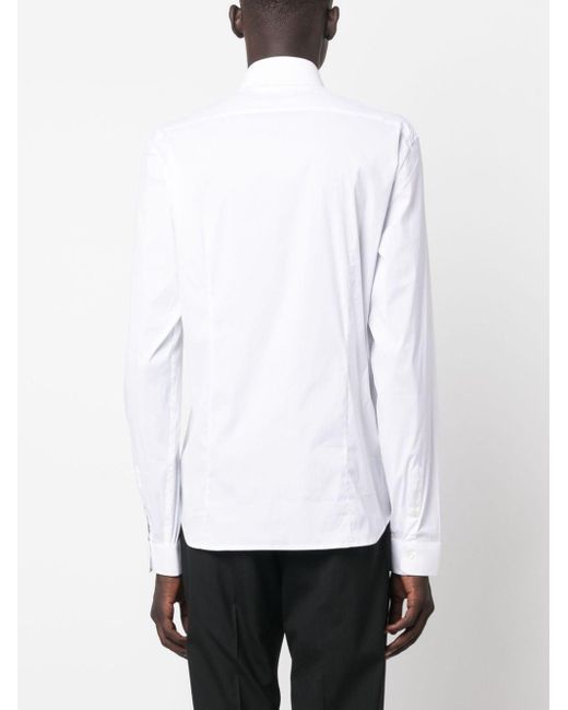 Camicia Slim Bianca di Patrizia Pepe in White da Uomo