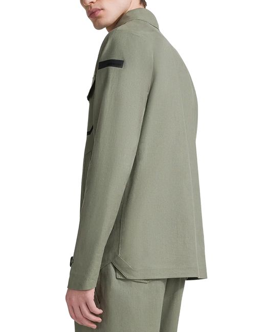 Terzilino Overshirt Jkt Lino di Rrd in Green da Uomo