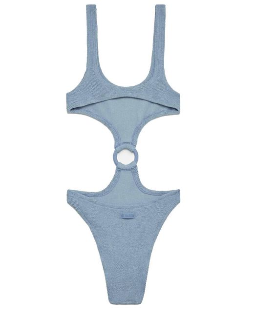 Costume Intero Cut-Out Laurel di Mc2 Saint Barth in Blue
