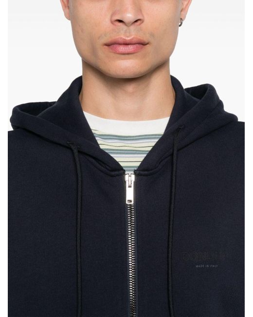 Felpa Mini Logo Petto di Dondup in Blue da Uomo