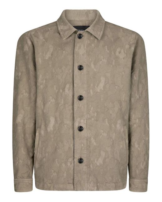 Giacca Camicia Regular di Dondup in Brown da Uomo