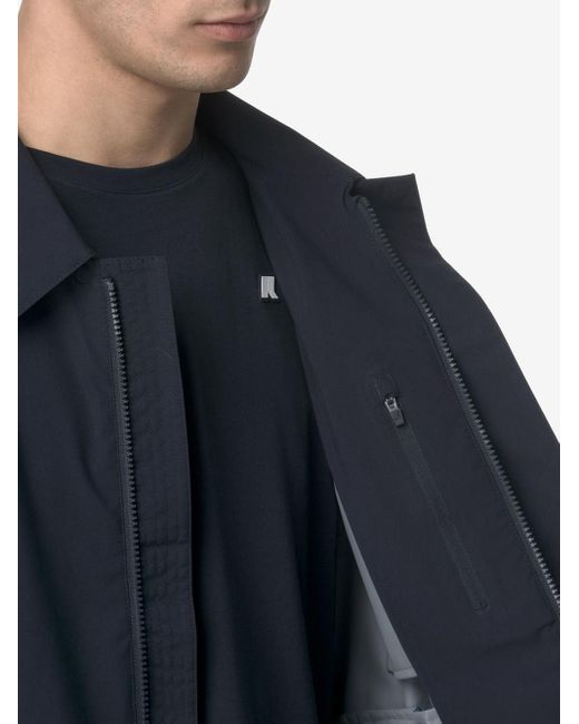 Trench Kenley Stretch 2L di K-Way in Blue da Uomo