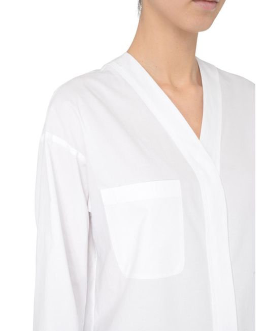Camicia Yole A V di Max Mara in White