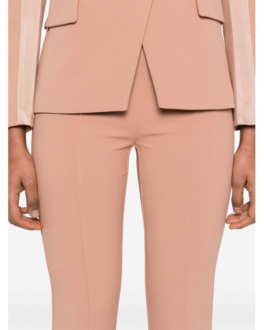 Pantalone Svasato Con Fiocco di Elisabetta Franchi in Pink