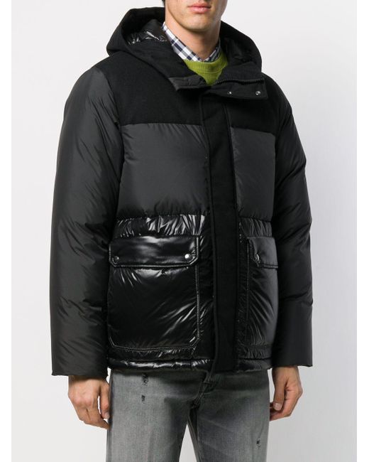 Bomber Inserti Lucidi di Woolrich in Black da Uomo