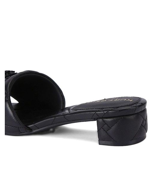 Ciabatta Nera Trapuntata di Kurt Geiger in Black