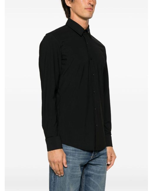 Camicia Nera Basic di Boss in Black da Uomo