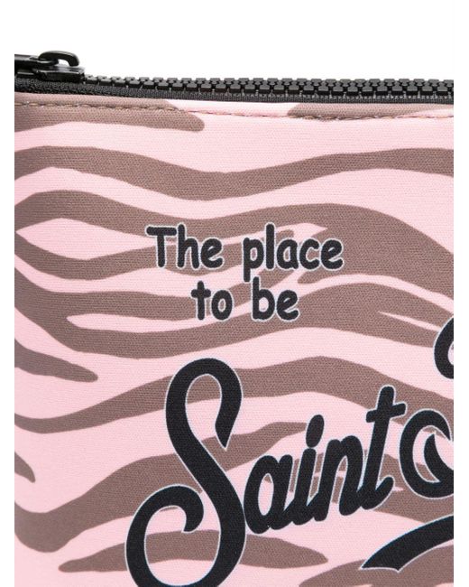 Pochette Aline Fantasia Zebrata Rosa di Mc2 Saint Barth in Pink