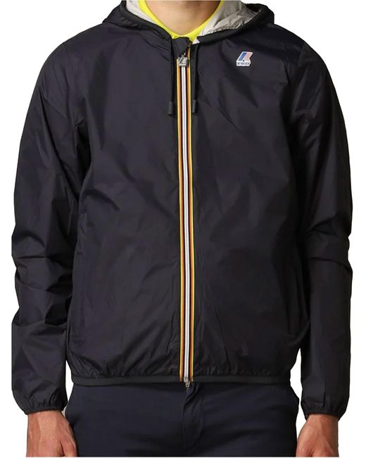 Jacques Plus. Double /Ghiaccio di K-Way in Black da Uomo