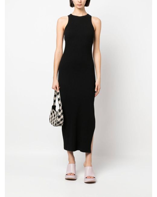 Abito Lungo Cut-Out Laterali di MSGM in Black