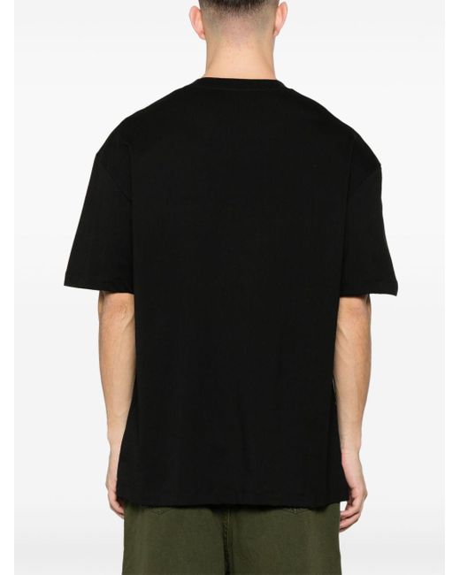 T-Shirt Nera New Mask Frontale di Ih Nom Uh Nit in Black da Uomo