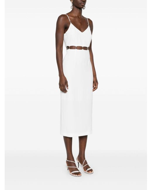Abito Mini Dettagli Cut-Out Fly di Patrizia Pepe in White