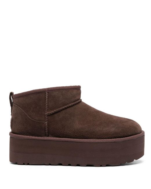 Stivale Ultra Mini Plateau di UGG DONNA in Brown