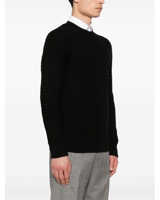 Maglione Wealt di Tagliatore in Black da Uomo