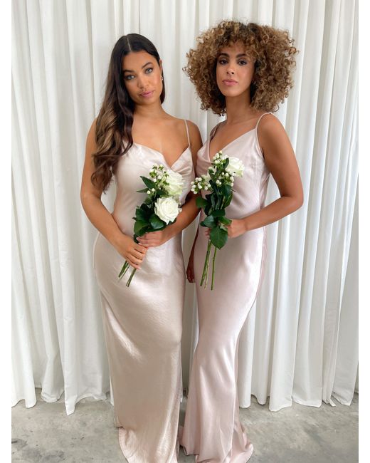Keisha slip midi dress gold cheap