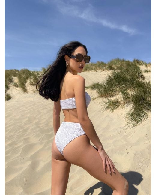 Smocked high shop waisted bikini